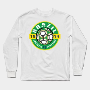 Football Is Everything - Brazil Vintage Long Sleeve T-Shirt